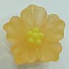 Resin Cabochons, NO Hole Headwear & Costume Accessory, Flower 14mm, Sold by Bag