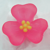 Resin Cabochons, NO Hole Headwear & Costume Accessory, Flower 15mm, Sold by Bag