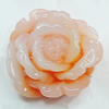 Resin Cabochons, NO Hole Headwear & Costume Accessory, Flower 15x15mm, Sold by Bag