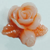 Resin Cabochons, NO Hole Headwear & Costume Accessory, Flower 21x22mm, Sold by Bag