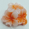 Resin Cabochons, NO Hole Headwear & Costume Accessory, Flower 20x20mm, Sold by Bag