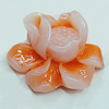 Resin Cabochons, NO Hole Headwear & Costume Accessory, Flower 24x20mm, Sold by Bag