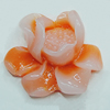 Resin Cabochons, NO Hole Headwear & Costume Accessory, Flower 24x20mm, Sold by Bag