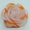 Resin Cabochons, NO Hole Headwear & Costume Accessory, Flower 21x20mm, Sold by Bag