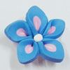 Handmade Polymer Clay Beads, Flower 20mm Hole:2mm, Sold by Bag 