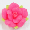 Handmade Polymer Clay Beads, Flower 20mm Hole:2mm, Sold by Bag 
