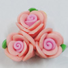 Handmade Polymer Clay Beads, Flower 20mm Hole:2mm, Sold by Bag 