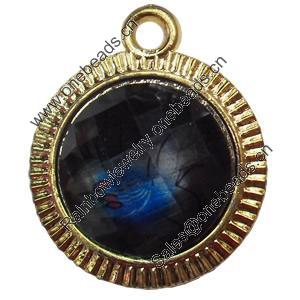 Jewelry Findings, CCB Plastic Pendant with Resin, 27x34mm, Sold by PC