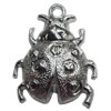 Jewelry Findings, CCB Plastic Pendant Antique Silver, 31x42mm, Hole:4mm, Sold by PC