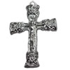 Jewelry Findings, CCB Plastic Pendant Antique Silver, Cross, 43x63mm, Hole:4mm, Sold by PC