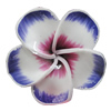 Handmade Polymer Clay Beads, Flower 40mm Hole:2mm, Sold by Bag 