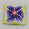 Polymer Cabochons, Square 38mm, Sold by Bag 