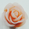 Resin Cabochons, NO Hole Headwear & Costume Accessory, Flower 18mm, Sold by Bag