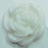 Resin Cabochons, NO Hole Headwear & Costume Accessory, Flower 21mm, Sold by Bag