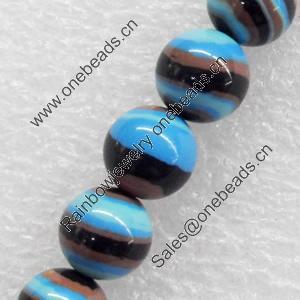 Gemstone Beads，Round, 6mm, Hole:Approx 1mm, Sold per 16-inch Strand