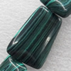 Malachite Beads，Trapezium, 13x20mm, Hole:Approx 1mm, Sold per 16-inch Strand