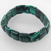 Malachite Bracelet，15mm, Length Approx:7.1-inch, Sold by Strand