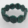 Malachite Bracelet，25mm, Length Approx:7.1-inch, Sold by Strand