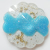 Resin Cabochons, No-Hole Jewelry findings, 33mm, Sold by PC