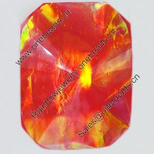 Resin Cabochons, No-Hole Jewelry findings, 29x39mm, Sold by PC