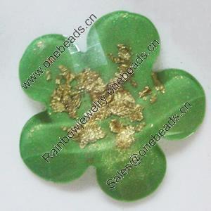 Resin Cabochons, No-Hole Jewelry findings, 42mm, Sold by PC
