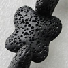 Natural Lava Beads, 28x28mm Hole:2mm, Sold per 16-inch Strand