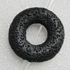 Natural Lava Beads, Donut 33x9mm Hole:2mm, Sold per 16-inch Strand