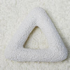 Natural Lava Pandents, Hollow Triangle 50x50x10mm, Sold by PC