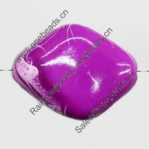 Spray-Painted Acrylic Beads, 20x16mm Hole:1.5mm, Sold by Bag