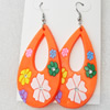 Silicon Rubber Fashionable Earring, 32x78mm, Sold by Dozen