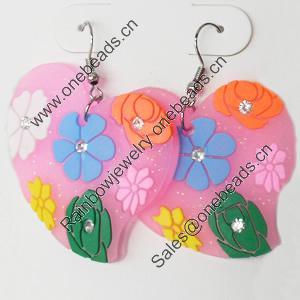 Silicon Rubber Fashionable Earring, 43x55mm, Sold by Dozen
