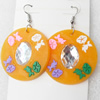 Silicon Rubber Fashionable Earring, 40x60mm, Sold by Dozen