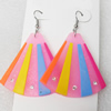 Silicon Rubber Fashionable Earring, 46x65mm, Sold by Dozen