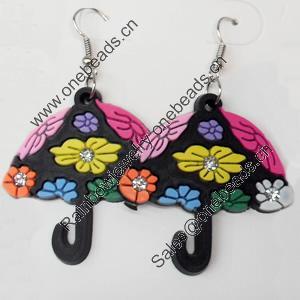 Silicon Rubber Fashionable Earring, Sold by Dozen