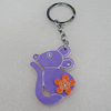 Iron Key Chains with Acrylic Charm, Mouse 50x62mm, Sold by PC 