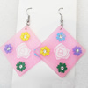 Silicon Rubber Fashionable Earring, Sold by Dozen