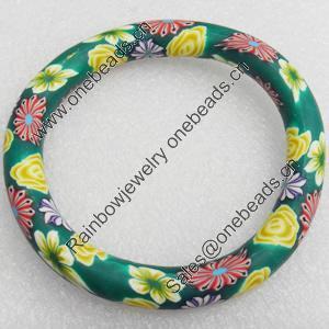 Pottery Clay Bracelet, width approx:12mm, Outer diameter about:6-inch, Sold by PC