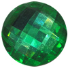 Resin Zircon, No-Hole Jewelry findings, Faceted Round, 30mm, Sold by Bag