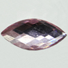 Resin Zircon, No-Hole Jewelry findings, Faceted Horse eye, 12x25mm, Sold by Bag