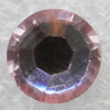 Resin Zircon, No-Hole Jewelry findings, Faceted Round, 3mm, Sold by Bag