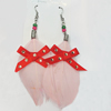 Fashional Earrings, Feather, Sold by Dozen 