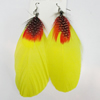 Fashional Earrings, Feather, Sold by Dozen 