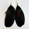 Fashional Earrings, Feather, Sold by Dozen 