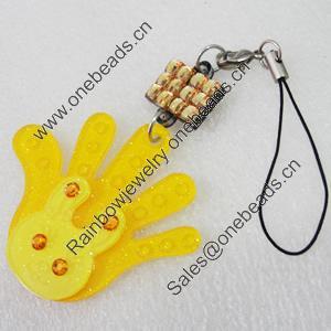 Mobile Decoration, 54x48mm, Chain Length:about 2.8-inch, Sold by Dozen