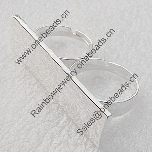 Zinc alloy Jewelry Rings, Nickel-free & Lead-free A Grade, 49x12mm, Sold by PC  