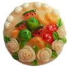 Resin Cabochons, No-Hole Jewelry findings, 43mm, Sold by PC