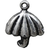Antique Silver Plastic Pendant, 16x20mm, Hole:Approx 2mm, Sold by Bag