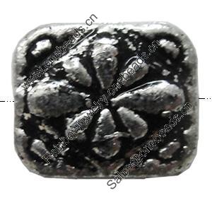 Antique Silver Plastic Beads, 12x11mm, Hole:Approx 1.5mm, Sold by Bag