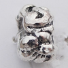 European Style Bead Zinc Alloy Jewelry Findings Lead-free, 6x10mm Hole:6mm, Sold by Bag 