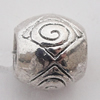 European Style Bead Zinc Alloy Jewelry Findings Lead-free, 8x8mm Hole:4mm, Sold by Bag 